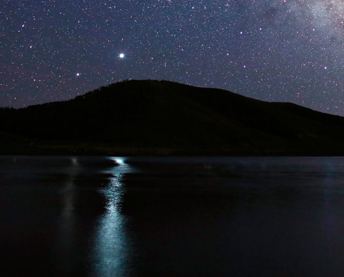 Júpiter y Saturno se acercaron durante la Gran Conjunción o Estrella de Navidad