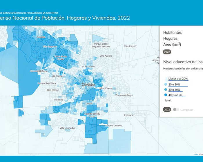 “Poblaciones”: una plataforma que permite construir mapas virtuales a partir de datos públicos de Argentina